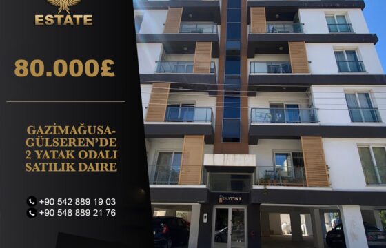 2 BEDROOM FOR SALE APARTMENT IN GULSEREN-FAMAGUSTA