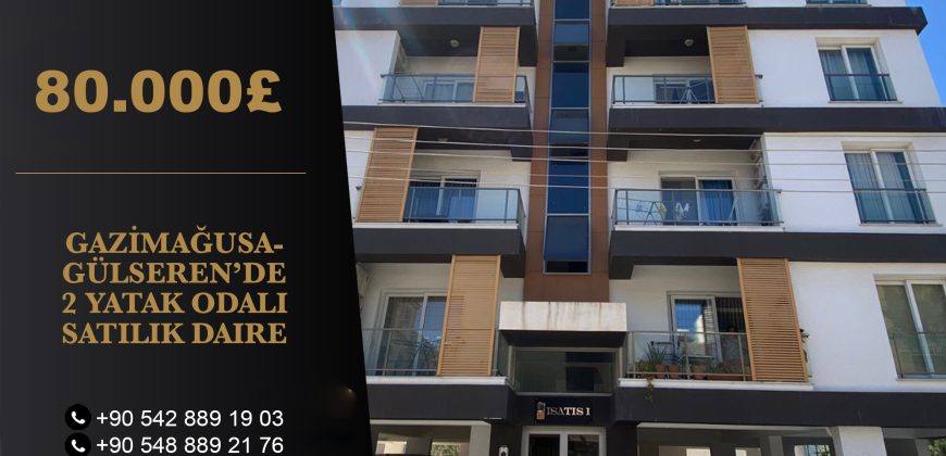 2 BEDROOM FOR SALE APARTMENT IN GULSEREN-FAMAGUSTA