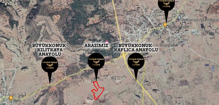 BÜYÜKKONUK’DA TOPLAM 23.749 METRE KARE SATILIK ARAZİ
