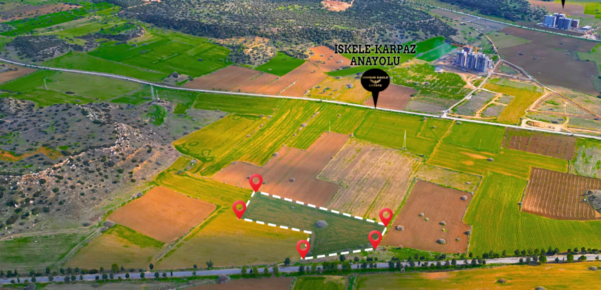 LAND FOR SALE IN ISKELE-SAZLIKÖY, TOTAL 12,205 SQM (9 DÖNÜM 1,750 SQ FT) WITH PROJECTS FOR 12 SHOPS AND 210 APARTMENTS