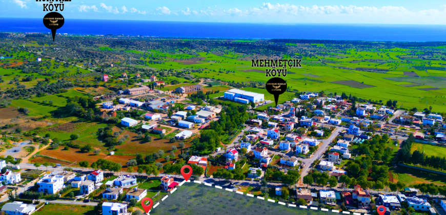 LAND FOR SALE IN ISKELE-MEHMETÇİK, TOTAL 8,362 SQM (6 DÖNÜM 1 EVLEK), ZONED AND WITH TURKISH TITLE DEED