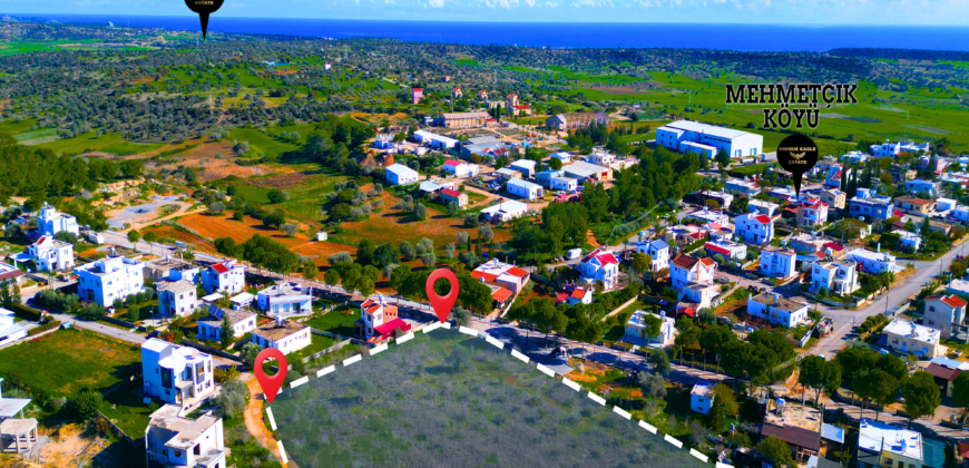 LAND FOR SALE IN ISKELE-MEHMETÇİK, TOTAL 8,362 SQM (6 DÖNÜM 1 EVLEK), ZONED AND WITH TURKISH TITLE DEED