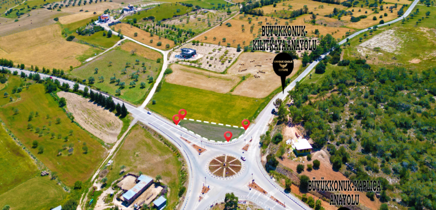 511 SQM COMMERCIAL BUILDING PLOT FOR SALE ON BÜYÜKKONUK MAIN ROAD (1 EVLEK 1,900 SQFT)