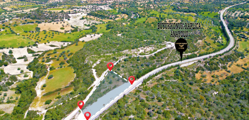 1,876 SQM ROADFRONT LAND FOR SALE IN İSKELE-BÜYÜKKONUK (1 DÖNÜM 1 EVLEK 2,200 SQFT)